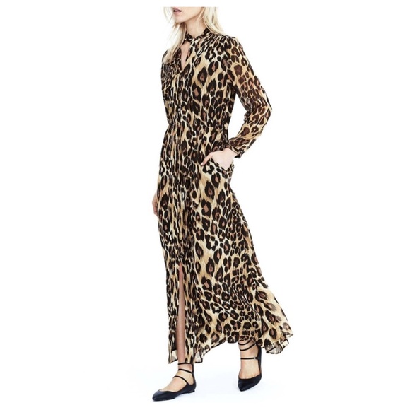 knee length dresses for ladies Casanova Leopard Mesh Maxi Dress main image 0